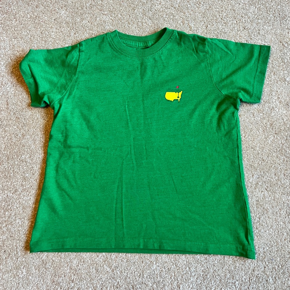 Masters Green Tee with Yellow USA Design